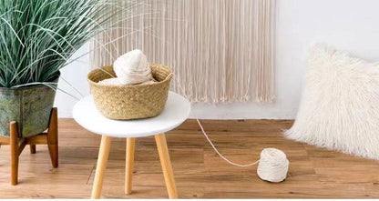 Artisanal Round Hoop Tapestry for Doorway/Partition