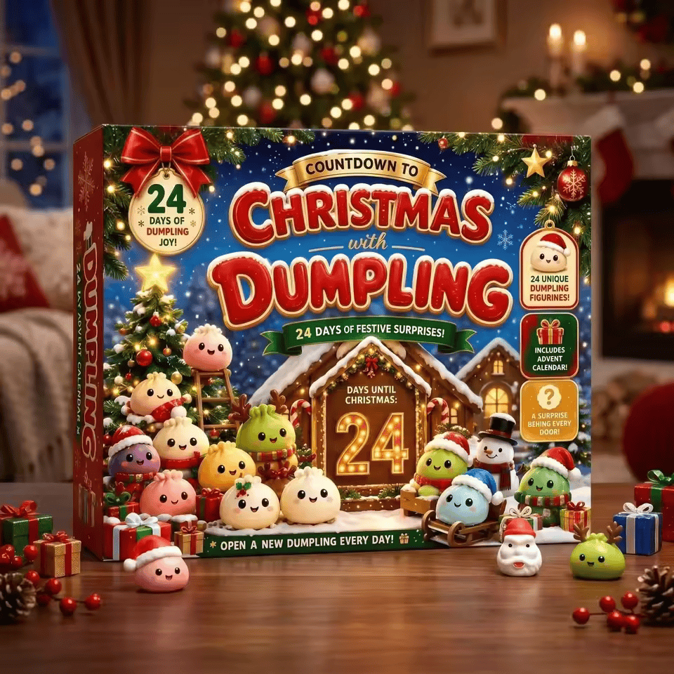 24-Day Christmas Mystery Dumpling Advent Calendar 2026 – Cute Squishy Surprise Toys & Holiday Gift Box