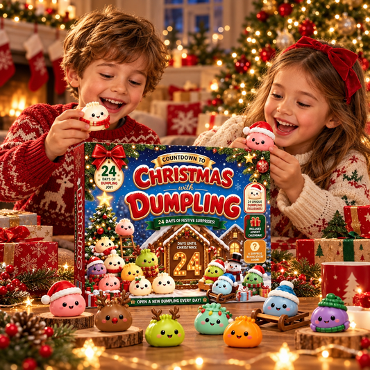 24-Day Christmas Mystery Dumpling Advent Calendar 2026 – Cute Squishy Surprise Toys & Holiday Gift Box