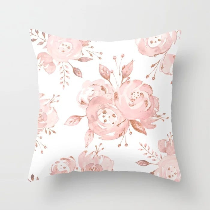 Soft Pink Decorative Cushion Cover