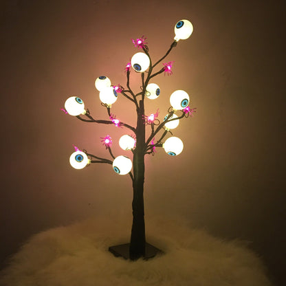 Halloween LED Ghost Eyeball Tree Light | Spooky Desk Lamp & Home Decoration