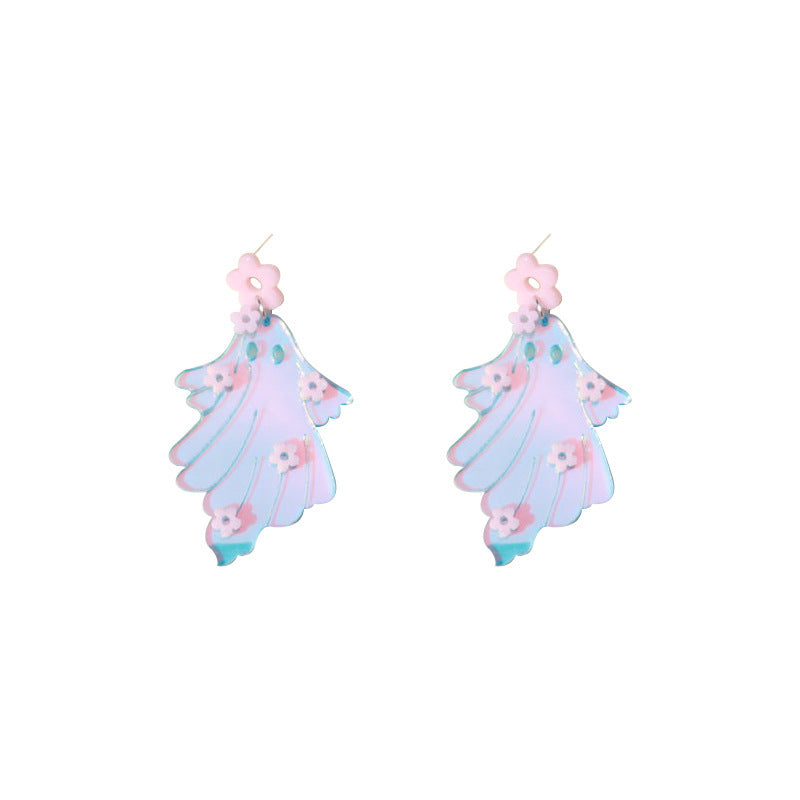 Halloween Earrings | Spooky Flower Laser-Cut Jewelry