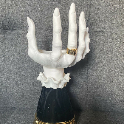 Halloween Palm Candle Holder | Witch Hand Tray Decoration for Home Decor